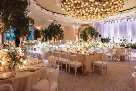 Ballroom Garden Wedding, Clear Tent, Table Assignments, Inside Weddings, Los Angeles Hotels, Wedding Inside, The Way He Looks, Custom Napkins, Ballroom Wedding