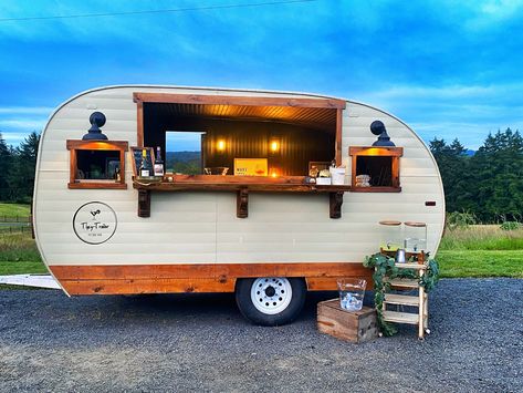 Camper Bar Ideas, Mobile Bar Trailer Interior, Wine Trailer, Mobile Bar Trailer, Bread Stand, Camper Table, Foodtrucks Ideas, Camper Bar, Adulting Tips