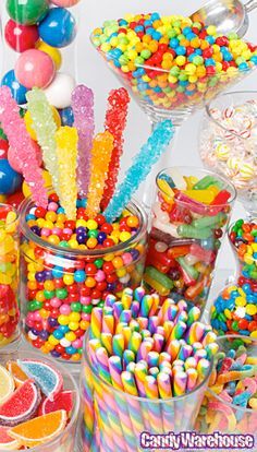 rainbow candy buffet for the babies circus birthday party @Liz Mester Mester Mester Mester Mester Mester Vazquez Donut Station, Candyland Birthday, Candyland Party, Candy Theme, Rainbow Candy, בר מצווה, Circus Birthday, Candy Table, Snacks Für Party