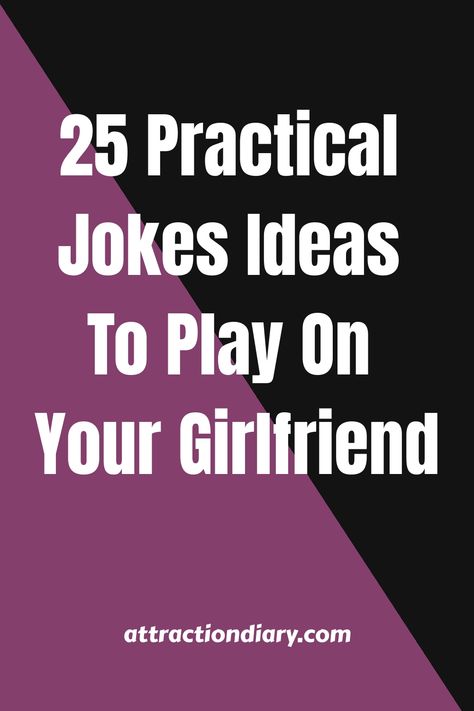 Bring some lighthearted fun into your relationship with these playful and harmless practical jokes for your girlfriend. Get ready for guaranteed laughter and unforgettable moments together. Try out these easy tricks to add some hilarious twists to your love story! Jokes To Tell Your Girlfriend, Boyfriend And Girlfriend Jokes, Car Girlfriend, Girlfriend Jokes, Easy Tricks, Relationship Jokes, Practical Jokes, Healthy Relationship Advice