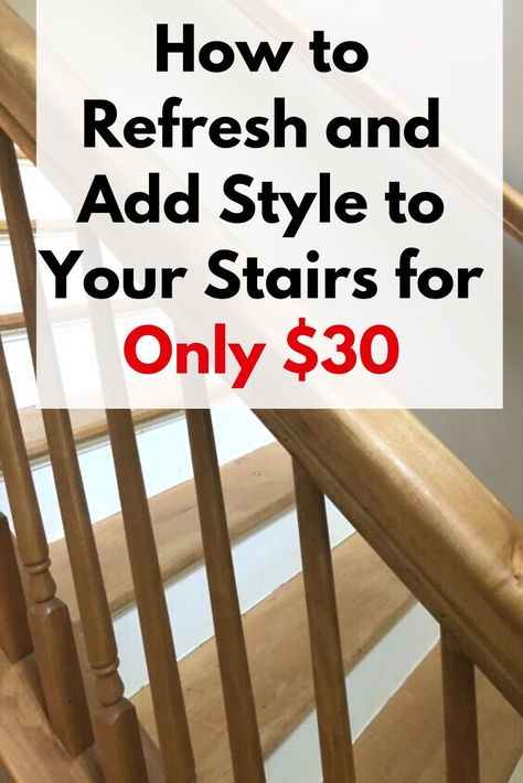 Wondering how to make staircase more attractive on a low budget? check out this before and after diy staircase upgrade idea, Easy Stairway Makeover, Staircase Makeover Before After, Stairwell Makeover Before And After, 70s Staircase Makeover, Oak Staircase Makeover, Staircase Makeover Diy, Diy Stairs Makeover Cheap, Staircase Upgrade, Bannister Ideas