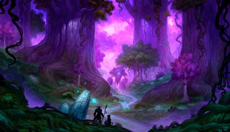 ArtStation - Teldrassil, Konstantin Turovec Warcraft Art, Night Elf, Fantasy Background, Fantasy Forest, Fantasy Places, Fantasy Setting, Wow Art, Fantasy Art Landscapes, Fantasy Aesthetic