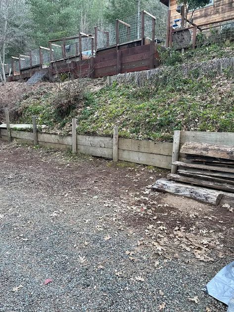 Concrete Sleeper Retaining Walls, Steel Retaining Wall, Kill Weeds Naturally, Wood Retaining Wall, Railroad Tie, Corrugated Metal Fence, Gabion Retaining Wall, Wood Fence Design, Concrete Retaining Walls