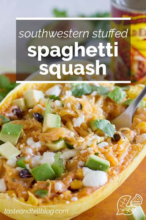 This Southwestern Stuffed Spaghetti Squash is a great way to change things up for a meatless meal during the week. It’s filled with flavors of the southwest, and is easy, fast and good for you! Low Sodium Diet, Low Sodium, Spaghetti Squash, Tex Mex, Meatless Meals, Spaghetti, Vegetarian Recipes, Diet, Healthy Eating