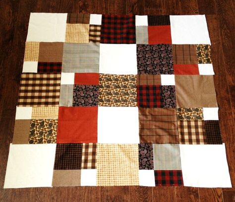 Grandfather's Lap Quilt Free Quilt Pattern and Tutorial - Simple Simon and Company Wool Quilts Patterns, History Of Quilting, Lap Quilt Patterns, Jelly Roll Quilt Patterns, Flannel Quilts, Fat Quarter Quilt, Quilts Decor, Wool Quilts, Man Quilt