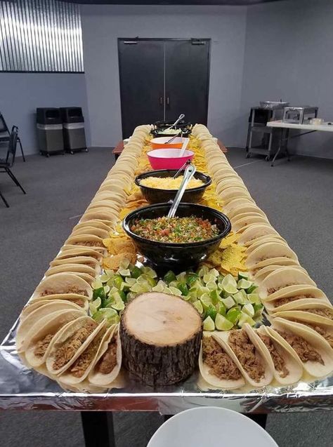 Tacobar Party, Taco Bar Party, Wedding Buffet Food, Dinner Family, Taco Party, Taco Bar, Food Stations, Health Breakfast, Authentic Mexican