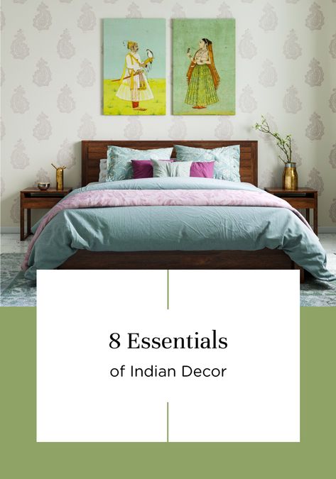 Add A "Desi" Vibe To Your Home Decor With These Ideas Bedroom Ideas Indian Style, Indian Home Decor Bedroom, Indian Bedroom Interior, Indian Style Bedrooms, Indian Inspired Bedroom, Indian Bedroom Ideas, Indian Style Bedroom, Retro Style Bedroom, Indian Bedroom Decor Ideas