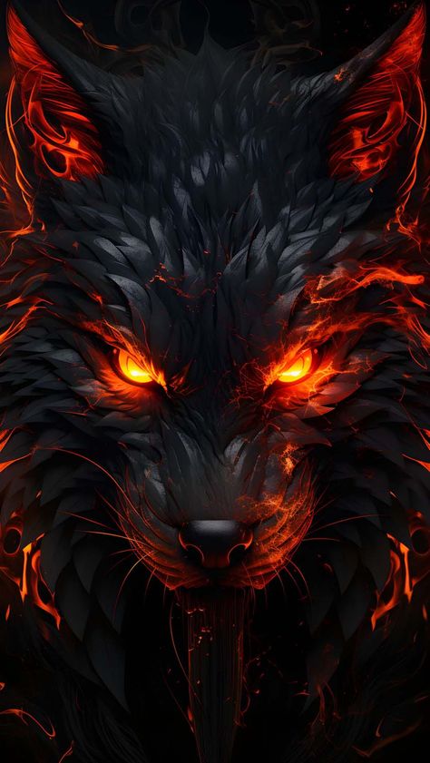 Halloween Wolf iPhone Wallpaper 4K - iPhone Wallpapers Wolf With Red Eyes, Angry Wolf, Shadow Wolf, Wolf Images, Wolf Artwork, Alpha Wolf, Fantasy Wolf, Wolf Tattoo Design, Eyes Wallpaper