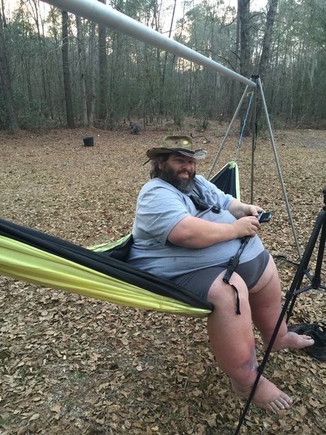 The Ultimate Portable Hammock Stand ~ Hammock Anywhere by Bryan Oates — Kickstarter Diy Hammock Stand, Portable Hammock Stand, Hammock Stand Diy, Wooden Hammock Stand, Fat Tire Bicycle, Diy Hammock, Camping Shelters, Camping Hacks Diy, Portable Hammock