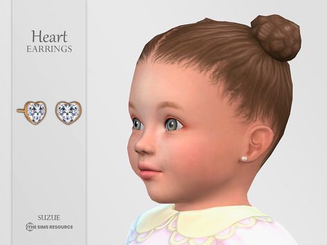 The Sims Resource - Heart Earrings Infant Sims 4 Cc Infant Freckles, Sims 4 Infant Earrings Cc, Sims 4 Cc Infant Jewelry, Infant Accessories Sims 4, Sims 4 Infant Earrings, Sims 4 Infant Cc Accessories, Sims 4 Cc Infant Accessories, The Sims Resource Infant, Sims 4 Infant Accessories