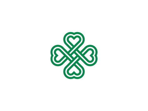 Celtic Four Leaf Clover, Four Leaf Clover Logo, Four Leaf Clover Drawing, Four Clover Leaf, Clover Drawing, 4 Leaf Clover Tattoo, Celtic Clover, Leaf Clover Tattoo, Clover Lawn