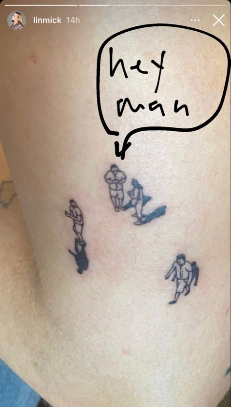 ig: linmick Linmick Tattoo, Jack Stauber Tattoo, Fan Tattoo, Stick And Poke, Little Doodles, S Tattoo, Tattoo You, Creative Tattoos, Paw Print Tattoo