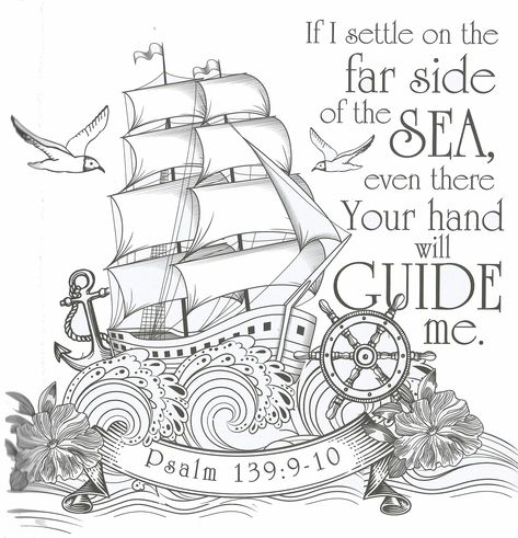 Psalm 139 Coloring Page, Psalm 139:9-10, Psalm 139 Craft, Psalm 139 Bible Journaling, Bible Journaling Printables, Bible Verse Coloring Page, Psalm 145, Scripture Coloring, Bible Bookmark