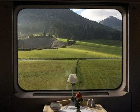 . on Twitter: "I miss the travelling by train views… " Train Window, Green Field, A Train, The View, Train, Green