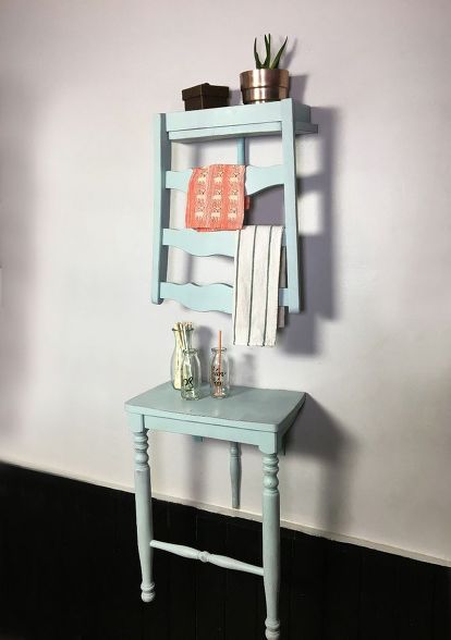 chair turned shelf, shelving ideas Vibeke Design, Diy Casa, Old Chair, Old Chairs, Antique Chairs, Diy Chair, Recycled Furniture, Repurposed Furniture, Upcycled Furniture