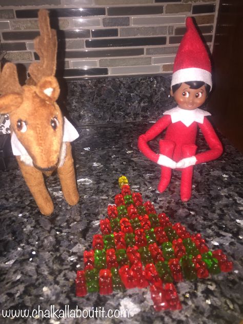 Gummy bears Elf On The Shelf Gummy Bears, Infused Gummy Bears, Paleo Gummy Bears, Gummy Bear Kids Drink, Rainbow Gummy Bears, Awesome Elf On The Shelf Ideas, Gummy Bears, The Elf, Christmas Elf