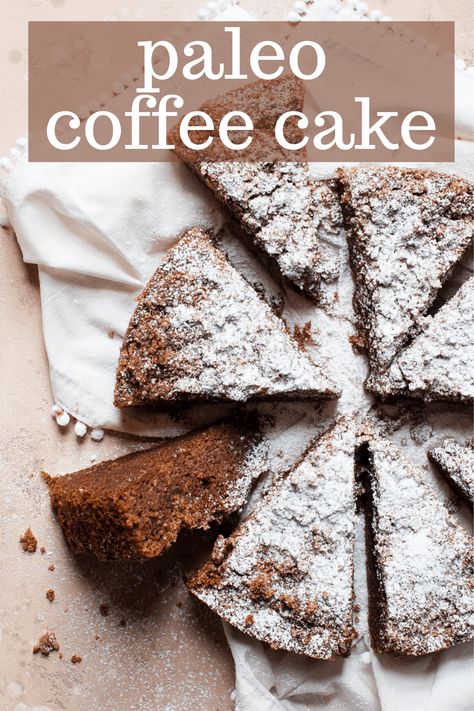 Paleo Coffee Cake, Comforting Breakfast, Healthy Coffee Cake, Healthy Gingerbread Cookies, Paleo Coffee, Erin Lives Whole, Morning Cup Of Coffee, Cinnamon Coffee Cake, Baking With Almond Flour