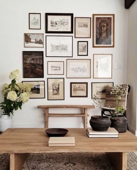 How to Hang The Perfect Gallery Wall — House Sprucing Black Paint Colors, Family Photo Gallery, Family Photo Gallery Wall, Photo Gallery Wall, Gallery Wall Design, Moody Vibes, Black Paint Color, Gallery Wall Layout, Perfect Gallery Wall