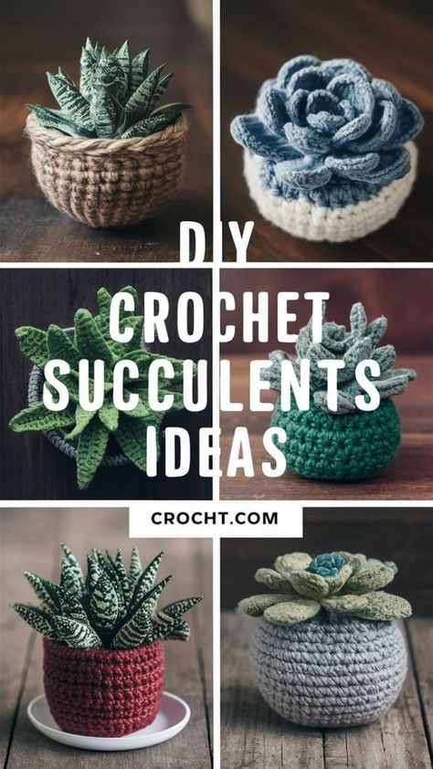 Free Crochet Patterns Succulents, Crochet For Gardeners, Free Succulent Crochet Pattern, Free Crochet Patterns Plants, Crochet Shapes Pattern, Succulent Crochet Free Pattern, Free Crochet Plant Patterns, Cactus Crochet Pattern Free, Plant Crochet Pattern Free