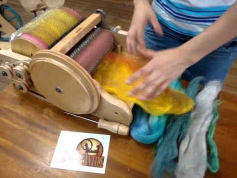 Carding Wool, Drum Carder, Hair Yarn, Spinning Wool, Weaving Tools, Art Batts, Spinning Wheels, Spinning Yarn, Spinning Fiber