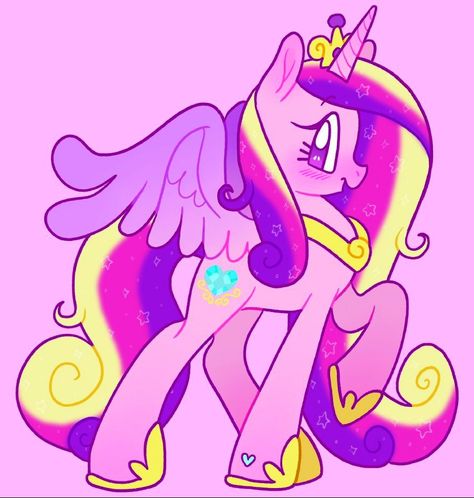 Princess Cadence, My Little Pony Poster, Princess Sticker, Mlp Fan Art, My Princess, Mlp Pony, Pony Drawing, Mlp My Little Pony, Simple Background