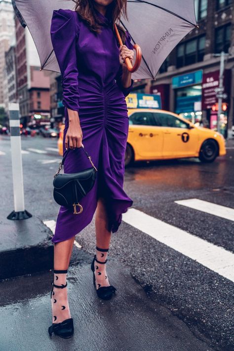 Dior Mini Saddle Bag Outfit, Saddle Bag Outfit, Dior Mini Saddle Bag, Mini Saddle Bag, Lux Fashion, Wearing Purple, Sheer Socks, Bag Outfit, Dior Saddle