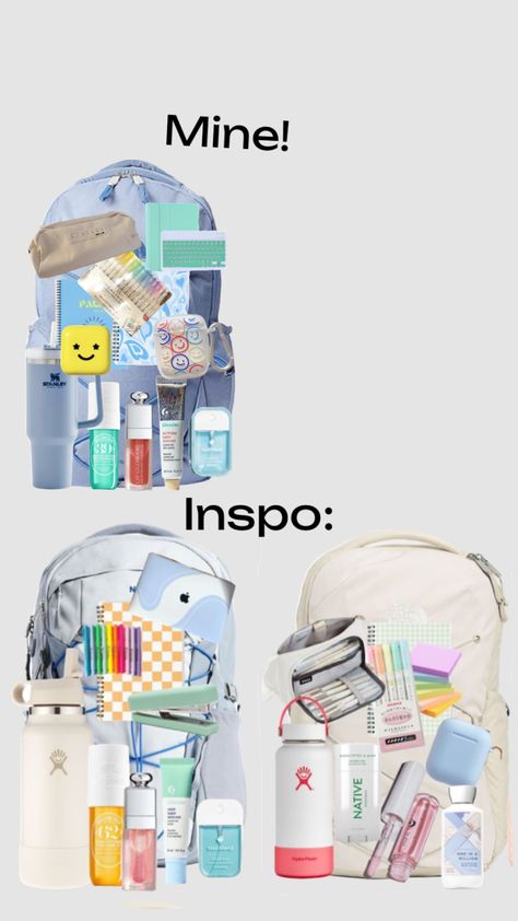 What To Get For 6th Grade, Costal School Supplies, School Bag Organization, Summer Bag Essentials, Middle School Backpack, Middle School Supplies, School Backpack Essentials, Preppy School Supplies, Middle School Hacks