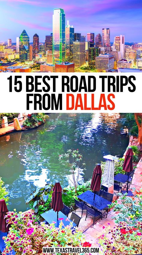 15 Best Road Trips from Dallas Day Trips From Dallas, Weekend In Dallas, Usa Vacations, Texas Getaways, Dallas Travel, Best Weekend Trips, City Inspiration, Southwest Usa, Best Weekend Getaways