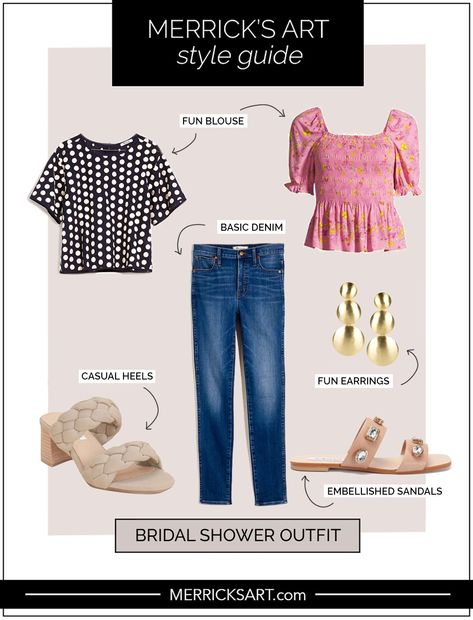 What to Wear to a Bridal Shower | Merrick's Art Wedding Shower Outfits For Guest, Casual Bridal Shower Outfit, Winter Bridal Shower Outfit, Bridal Shower Outfit For Guest, Wedding Shower Outfit, Bridal Shower Guest Outfit, Shower Outfit For Guest, Winter Bridal Showers, White Bridal Shower