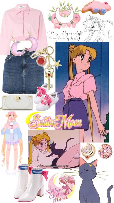 Sailor Moon Core Outfits, Sailor Moon Aesthetic Outfit, Sailor Moon Fashion Inspired Outfits, Sailor Moon Casual Outfits, Sailor Moon Outfit Inspired, Sailor Moon Outfit Ideas, Sailor Moon Inspired Outfits, Sailor Moon Clothes, Alexandra Core