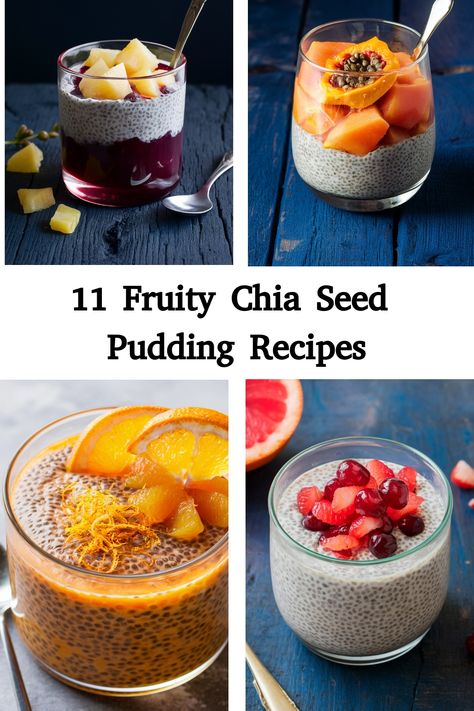 Craving something sweet and healthy? Check out these amazing chia seed pudding recipes with fruit, including berries, pineapple, and more. Perfect for breakfast or a light snack! Pineapple Chia Pudding, Recipes With Fruit, Chia Seed Pudding Recipes, Pudding Breakfast, Chia Pudding Breakfast, Chia Recipes, Chia Seed Recipes Pudding, Chia Recipe, Vegan Breakfasts