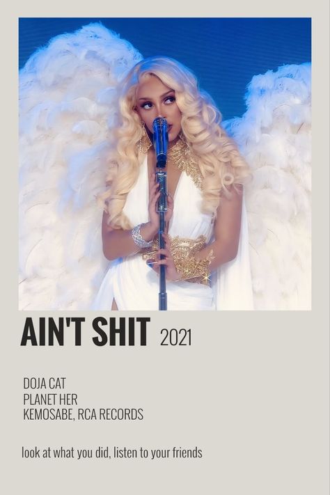 Doja Cat Doja Cat Minimalist Poster, Doja Cat Poster Vintage, Doja Cat Polaroid, Doja Cat Album Cover, Doja Cat Songs, Doja Cat Poster, Song Cards, Minimalist Music, Music Poster Ideas