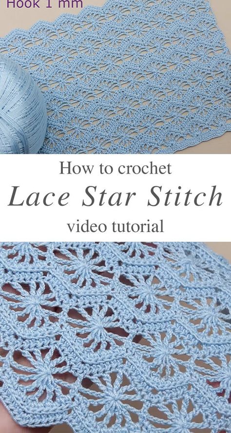 Blanket Stitches, Crochet Star Stitch, Poncho Crochet, Simply Crochet, Crochet Blanket Designs, Crochet Lace Pattern, Lace Knitting Patterns, Manta Crochet, Quick Crochet