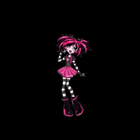 Monster High Homescreen, Draculaura Phone Theme, Draculaura Homescreen, Draculaura Phone Wallpaper, Monster High Phone Layout, Pink And Black Widgets, Dark Pink Icons, Scene Icons, Pink Grunge