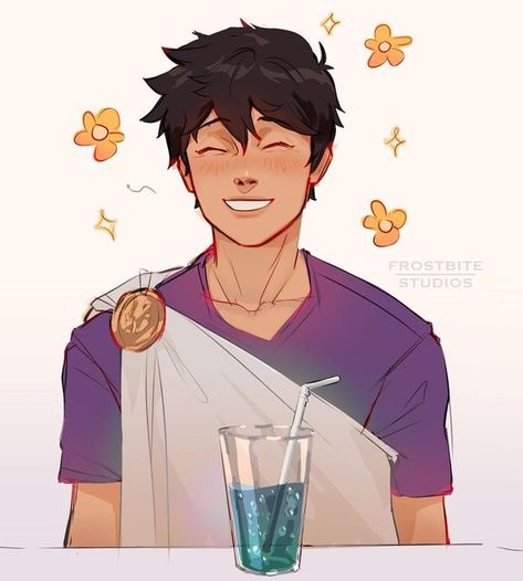 ✧ Frost | 19 | USA ✧ on Instagram: "When Percy forgot everything in Son of Neptune expect blue food = happiness. ✨" Frostbite Studios, Son Of Neptune, Blue Food, Percabeth, Percy Jackson, Fan, On Instagram, Blue, Instagram