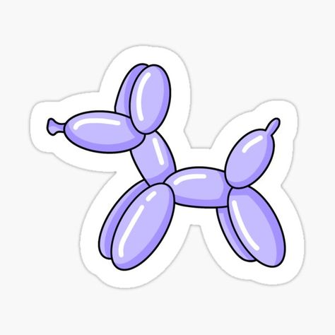 Ballon Dog, High School Supplies, Sticker Bts, Balloon Dog, Dog Stickers, Animal Stickers, Mom Birthday, Aesthetic Room, Laptop Stickers