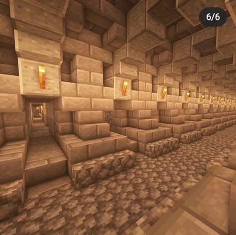 Tunnel Minecraft Ideas, Minecraft Tunnel Ideas, Minecraft Tunnel, Minecraft Underground, Minecraft Building Guide, Minecraft Wall, Minecraft Idea, Minecraft Structures, Minecraft Interior