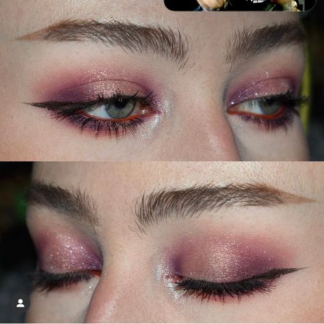 Mercury Retrograde Palette Looks, Pink And Green Makeup, Easy Liner, Goth Eye Makeup, Silver Eye Makeup, Wedding Guest Makeup, Magical Makeup, Swag Makeup, Ethereal Makeup