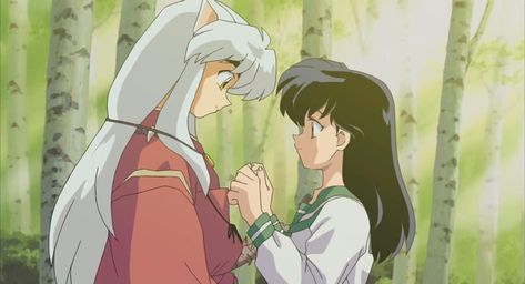 Inuyasha Love, Inuyasha And Sesshomaru, Anime Rules, Rumiko Takahashi, Kagome And Inuyasha, Kagome Higurashi, Best Anime Couples, Rock Chic, Joker And Harley Quinn