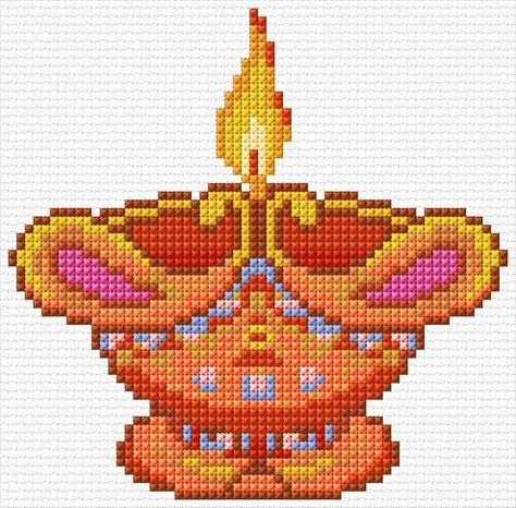 Happy Diwali - Cross-Stitch Designs Butterfly Cross Stitch Pattern, Butterfly Cross Stitch, Online Pattern, Happy Diwali, Cross Stitch Charts, Stitch Design, Cross Stitch Designs, Cross Stitch Pattern, Cross Stitch Embroidery