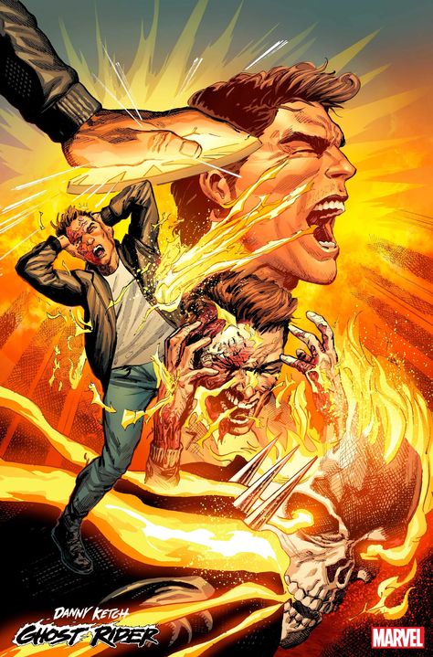 Danny Ketch, Spirit Of Vengeance, Marvel Characters Art, Comic Book Panels, Blink Of An Eye, Ghost Rider, Marvel Characters, Marvel Universe, Comic Book