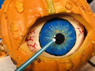 Jack O Lanterns Ideas, Pumpkin Eyeball, Giant Eyeball, Pumpkin Carving Knife, Pumpkin Eyes, Carve A Pumpkin, Biggest Pumpkin, Pumpkin Craft, Eyeball Art