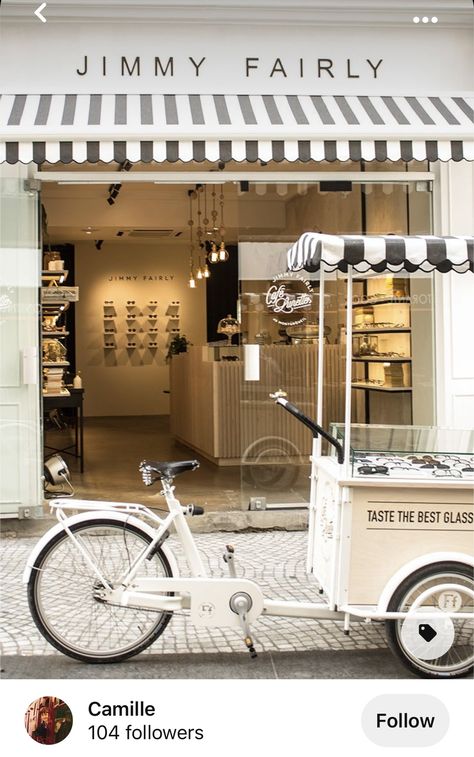 Boutique Patisserie, Cafe Exterior, Ice Cream Business, Gelato Shop, Ice Cream Cart, Storefront Design, Coffee Shops Interior, Shop Fronts, Store Window