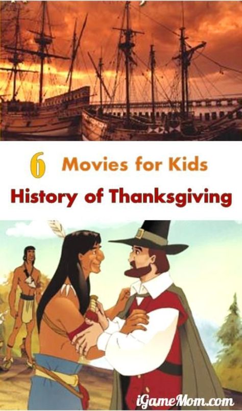 6 movies for kids to learn Thanksgiving history, that are great for the whole family to watch together. Thanksgiving Ela, Thanksgiving Unit Study, History Of Thanksgiving, Homeschool Thanksgiving, Teaching Thanksgiving, Movies For Kids, Homeschool Holidays, Thanksgiving History, Thanksgiving Lessons