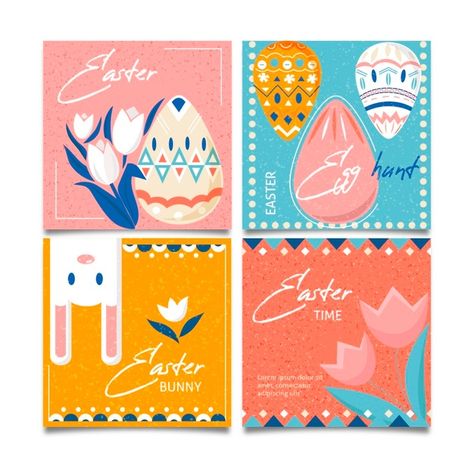 Easter day instagram post collection | Free Vector #Freepik #freevector #instagram #spring #celebration #happy Easter Instagram Post, Golden Chicken, Funny Rabbit, Flowers Instagram, Fluffy Bunny, Spring Celebration, About Easter, Happy Easter Day, Easter Time