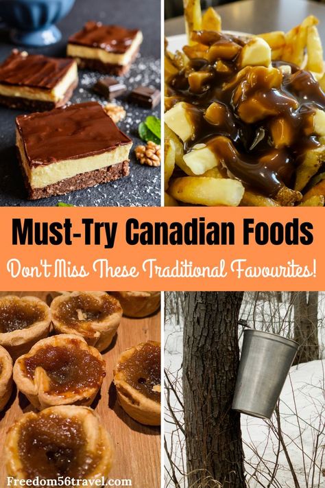 Traditional and authentic Canadian Food is some of the best in the world! From appetizers to dinner to dessert, Canadian food is guaranteed to satisfy. See all the best authentic Canadian food here, including recipes and video! #traditional #canadian #recipes #authentic #howtomake #appetizers #dinner #dessert #canada #french Canadian Dessert, Canadian Recipes, Canadian Dishes, Boiled Dinner, Canadian Cuisine, Canada Food, French Recipes, National Dish, Canadian Food