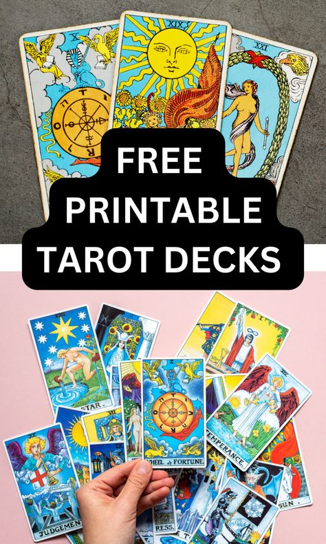 Free Printable Tarot Cards Decks Pdf, Tarot Correspondences, Tarot Cards Printable, Printable Tarot Cards, Blank Playing Cards, Diy Tarot Cards, Unique Tarot Cards, Tarot Guidebook, Unique Tarot Decks