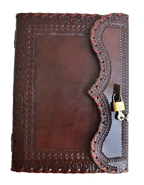 Embossed Notebook, Journal With Lock, Diary With Lock, Embossed Leather Journal, Notebook Handmade, Leather Diary, Handmade Leather Journal, Diary Gift, Secret Diary