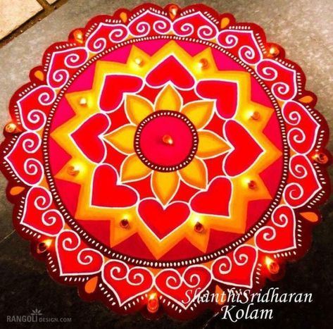 rangoli design for diwali Rangoli Designs For Competition, Indian Rangoli Designs, New Year Rangoli, Rangoli Designs Simple Diwali, Rangoli Simple, Easy Rangoli Designs Diwali, Rangoli Designs Latest, Simple Rangoli Designs Images, Simple Rangoli Border Designs