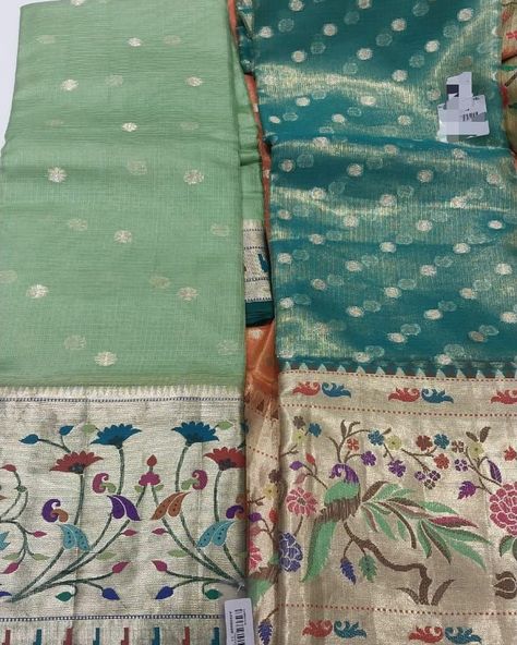 Kota tissue with Paithani border saree to lehenga conversion. #paithanilehenga #kotatissuelehenga #halfsaree #langa #hyderabadlocalbusiness Kota Paithani Sarees, Saree To Lehenga, Paithani Sarees, Border Saree, Half Saree, Hyderabad, Lehenga, Saree, Quick Saves